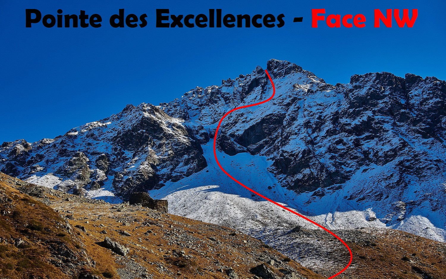 Pointe des Excellences - Face NW
