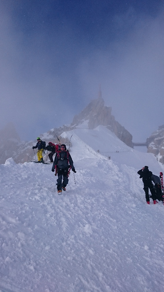 crête de l'aiguille du midi