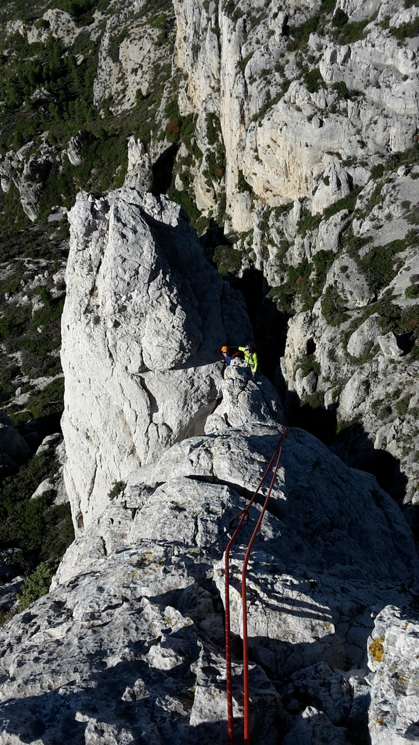 Laurent et Marie-Claire sur l'arête