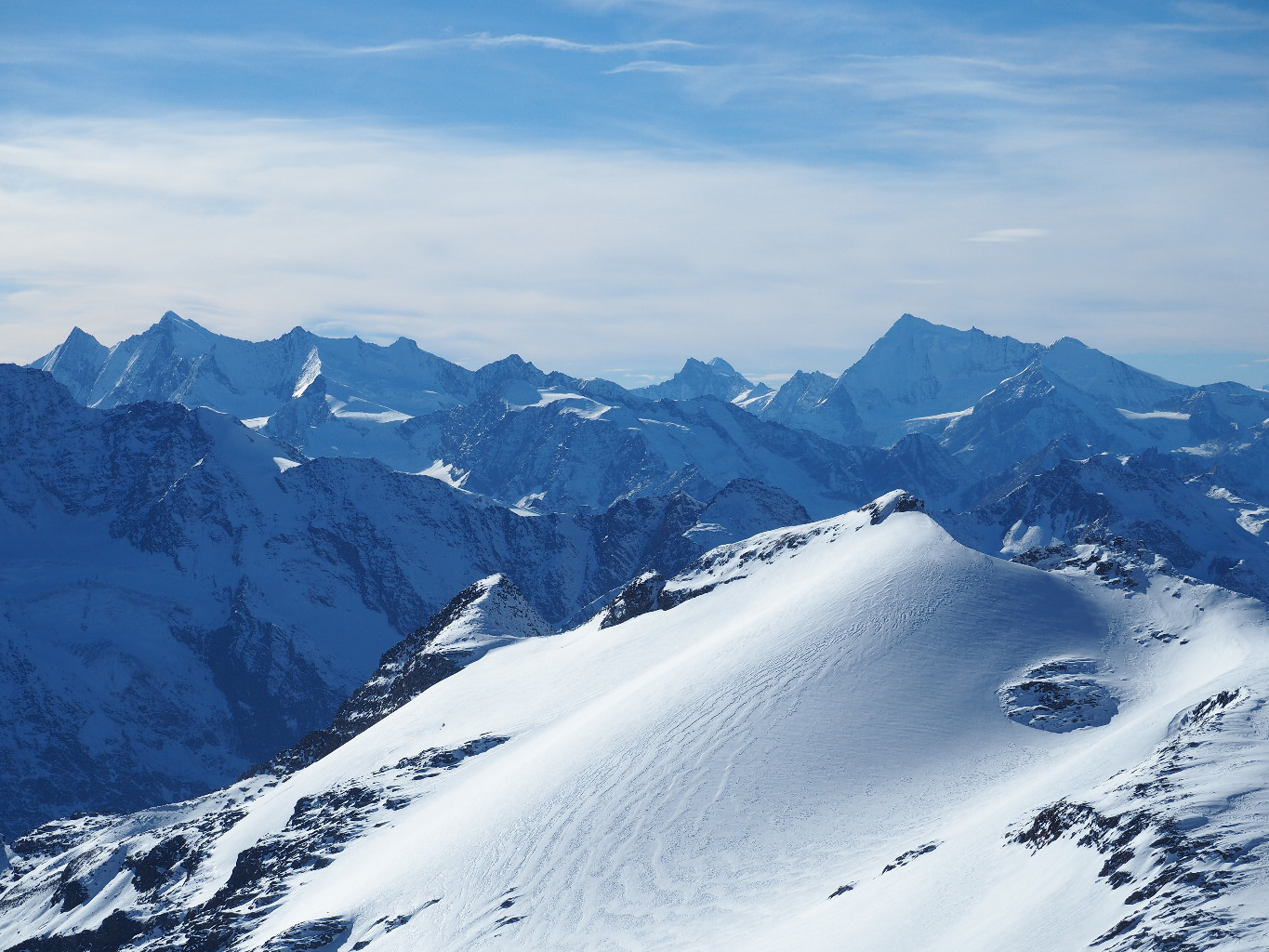 Breithorn, Mischabel gruppe et Weisshorn