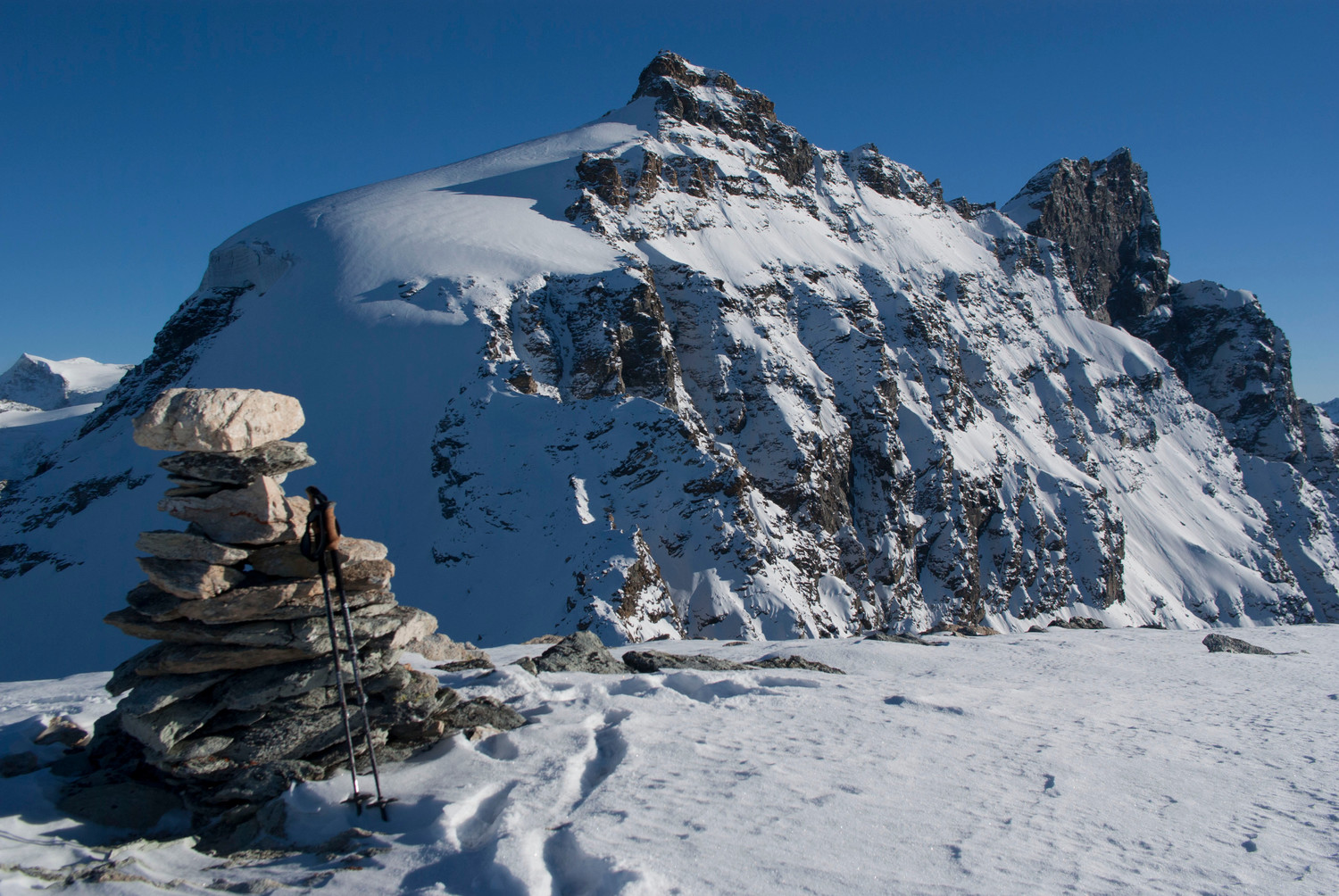 Depuis la pointe du Vasevay, la Sâle et le Pleureur