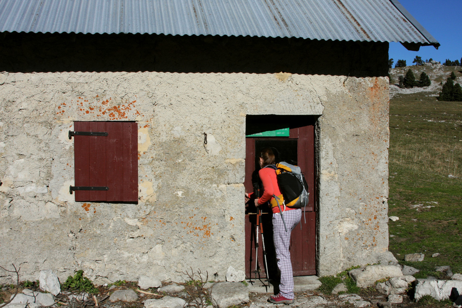 Cabane de l'Essaure, de face