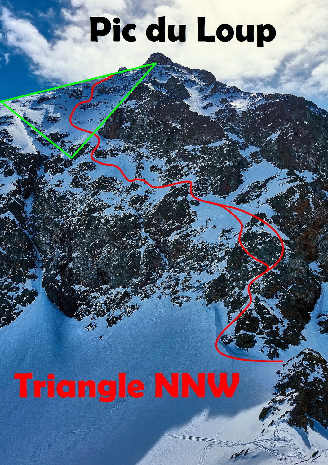 Pic du Loup - Triangle NNW