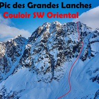 Pic des Grandes Lanches - Couloir SW Oriental