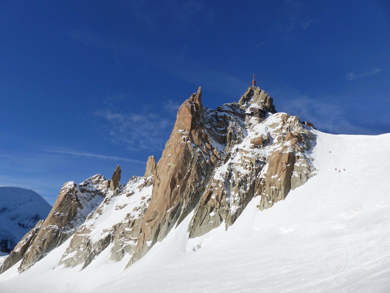 L'arête des Cosmiques depuis le glacier - Camptocamp.org