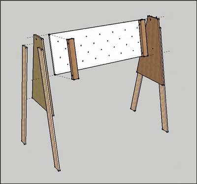 Dessin 7: Assembler et coller tous les éléments entre eux © P.Perret