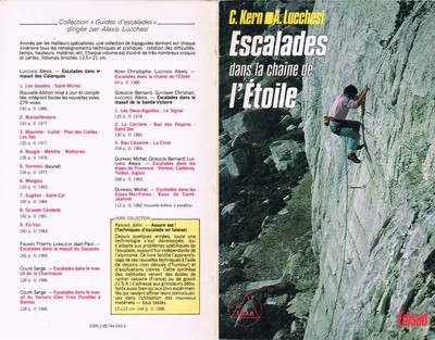 Livre Topo Escalade dans les Alpes Maritimes 2017 - Jean-Claude