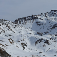 Bec de Nana et col de Nana à gauche