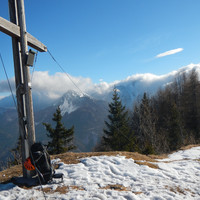 Matschacher Gupf, Gipfelkreuz! Derrière le Hochstuhl dans les nuages