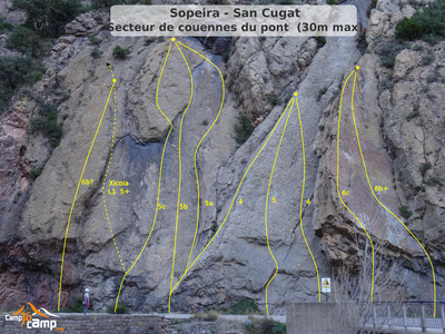 Sopeira - San Cugat - Secteur de couennes du pont Sopeira - San Cugat - Secteur de couennes du pont