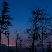 Sur la crête du Taennchel de nuit