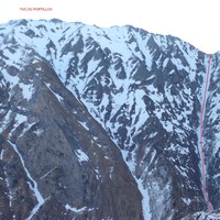 cheminée du Cornave et crête du Portillou