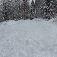 Le chasse neige est arrivé jusqu'au réservoir près du Vallon de Juan.
