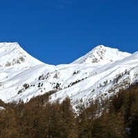 Mont d'Arsy à droite et le mont Fallère à gauche