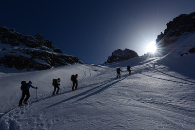 salita lungo il vallone del Vagh