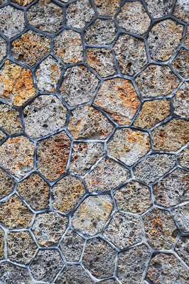 Mur en pierre meulière Mur en pierre meulière
