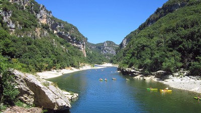 Kayak sur l'Ardèche