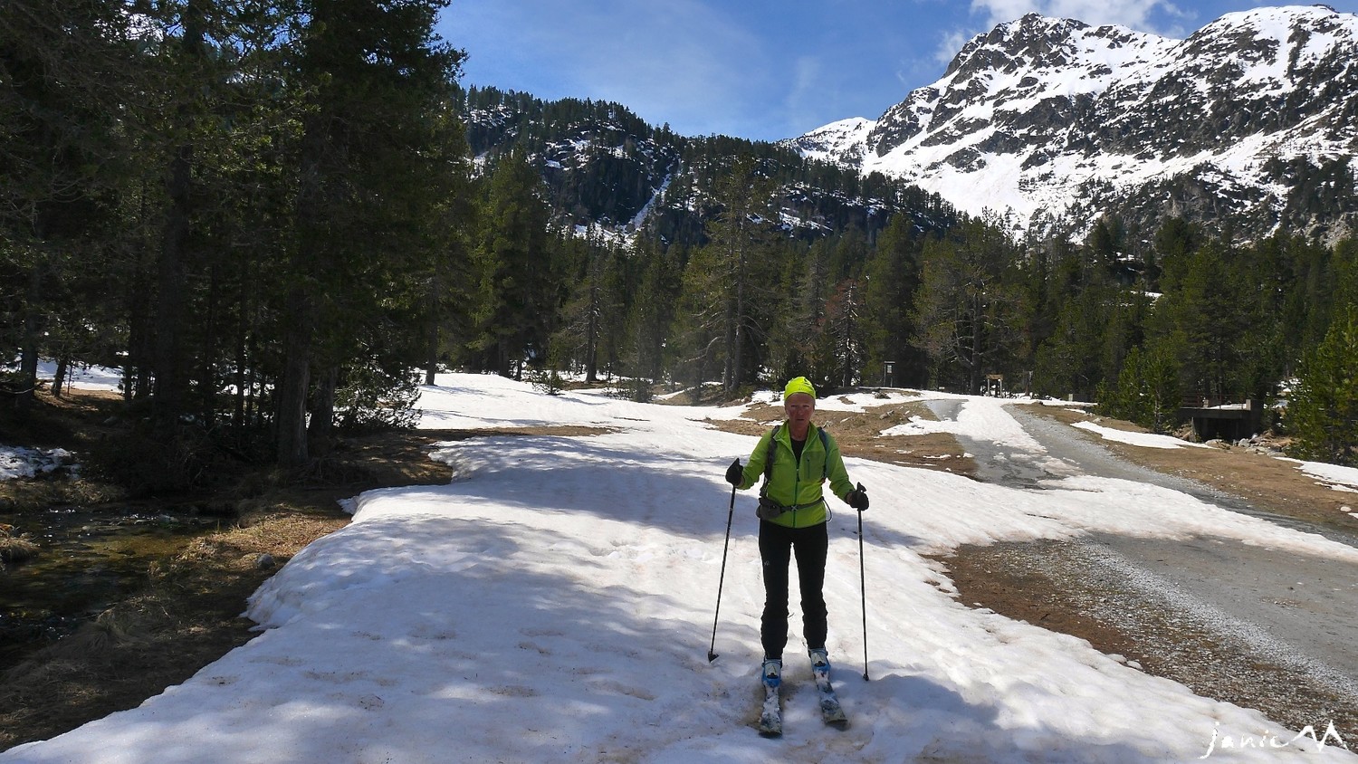 Soulagement fin du parcours ski
