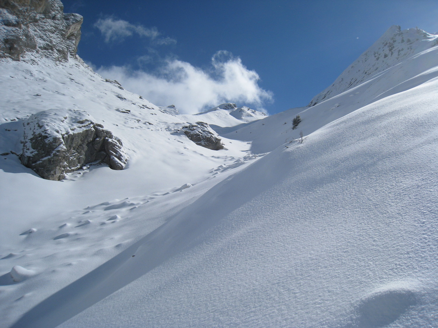 regard vers col des Porthets - Charvin