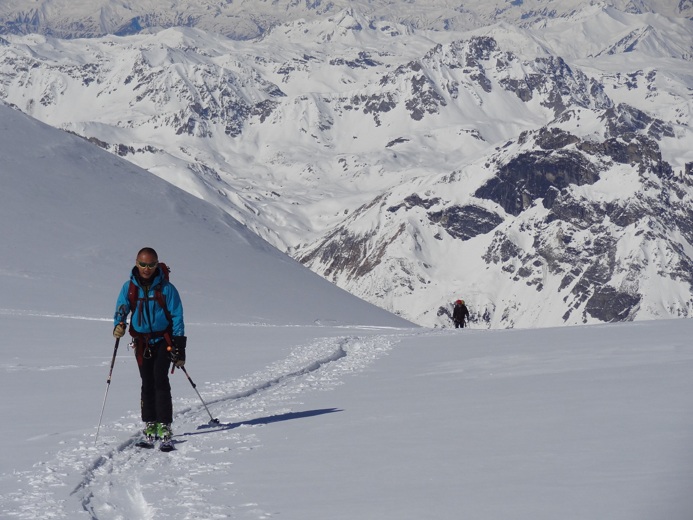 Arrivée au col