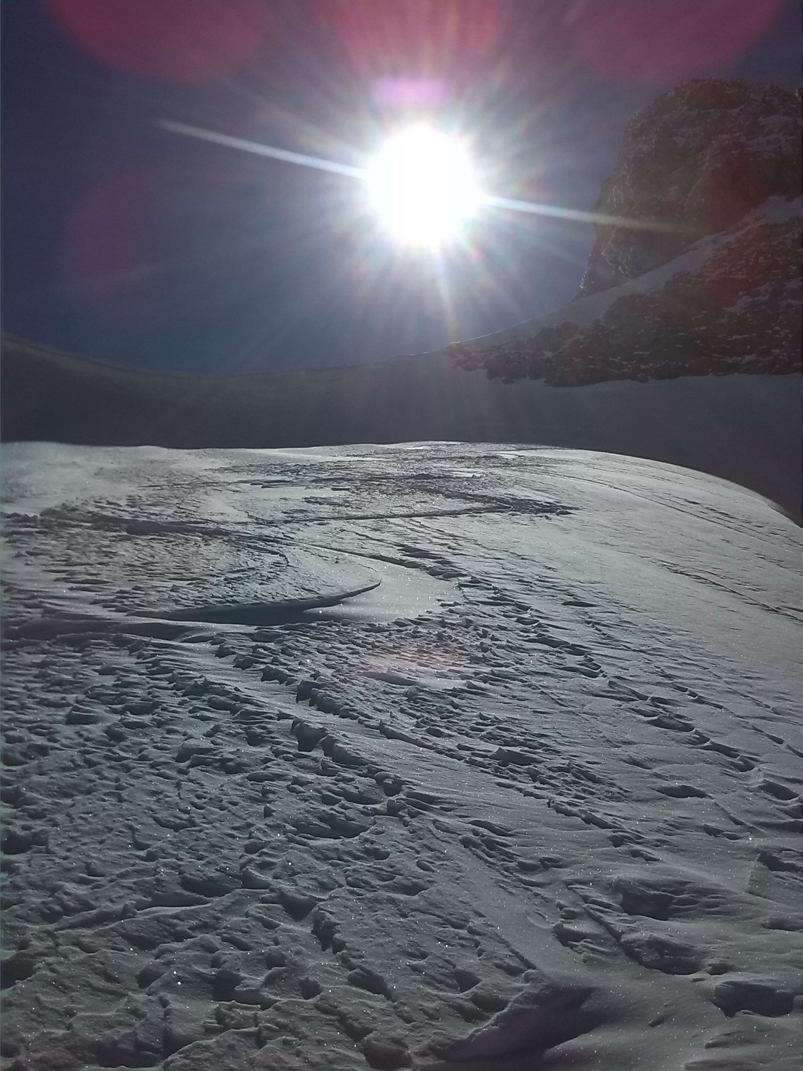 traces de Meije 23 de la veille au sommet