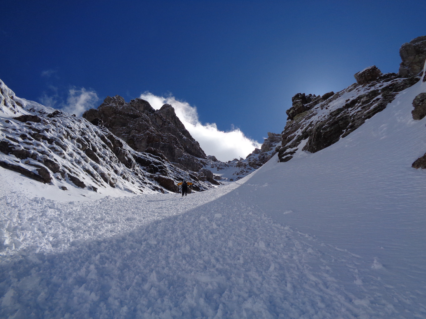 Montée dans le couloir