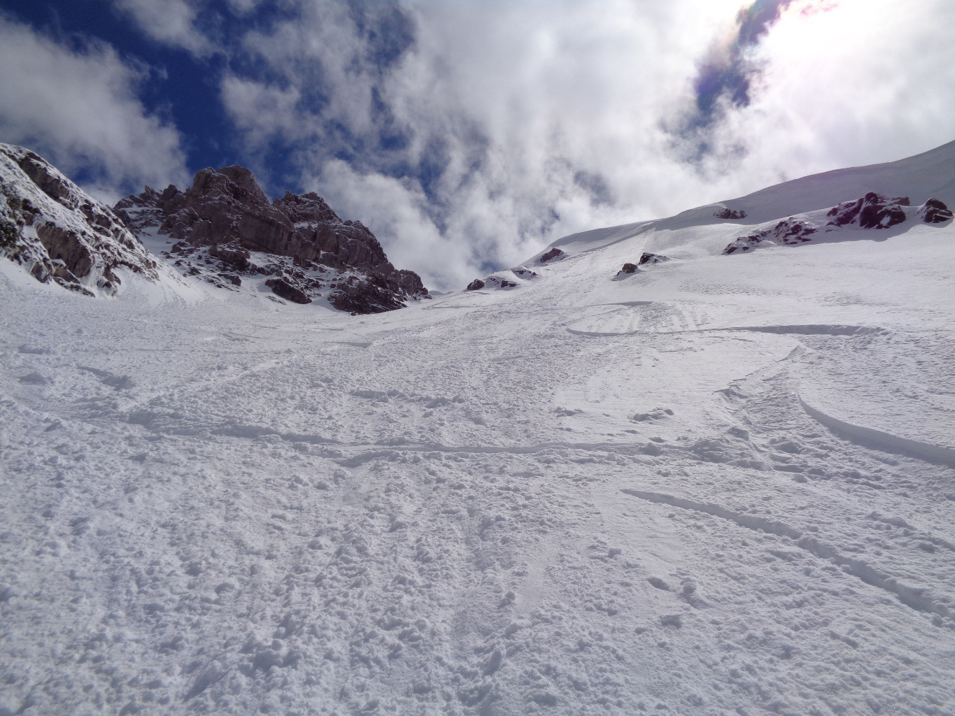 Première partie de la descente