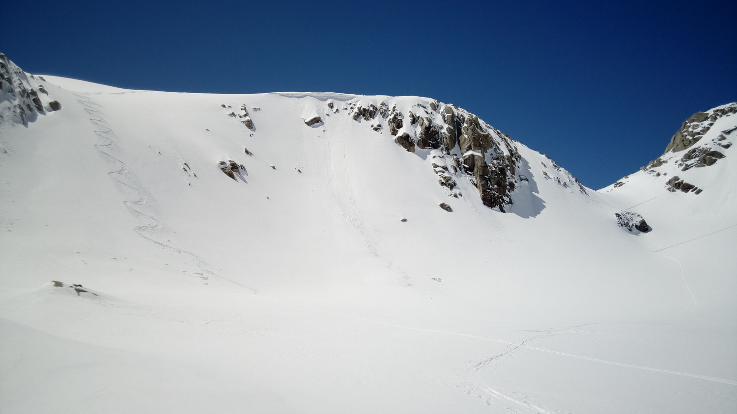 Variante in discesa vicino al passo Vannino