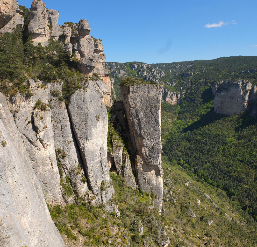 Vue sur la roche décollée