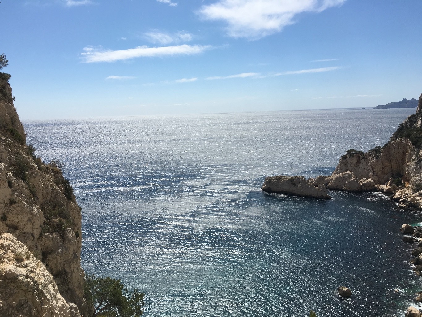 la baie du cirque d'un des rappels...