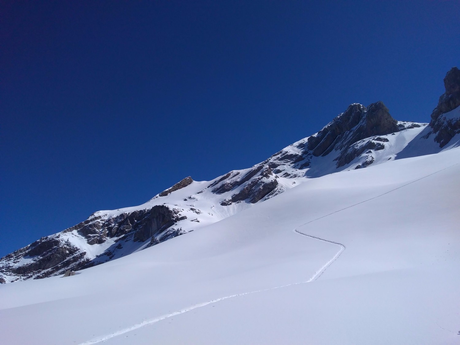 Belles pentes presque vierges
