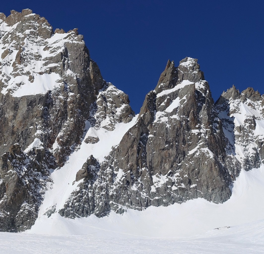 Couloir du col de Coste Rouge (Pierre est au premier tiers)