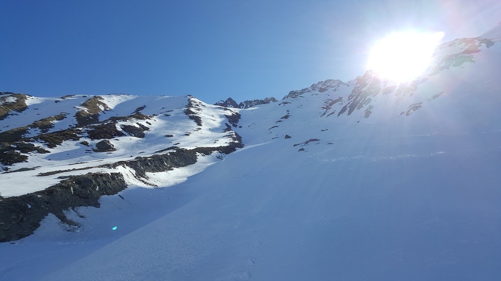 Dans les pentes les plus raides