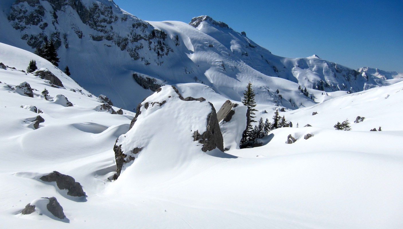 En montant au col des Portes d'Oche