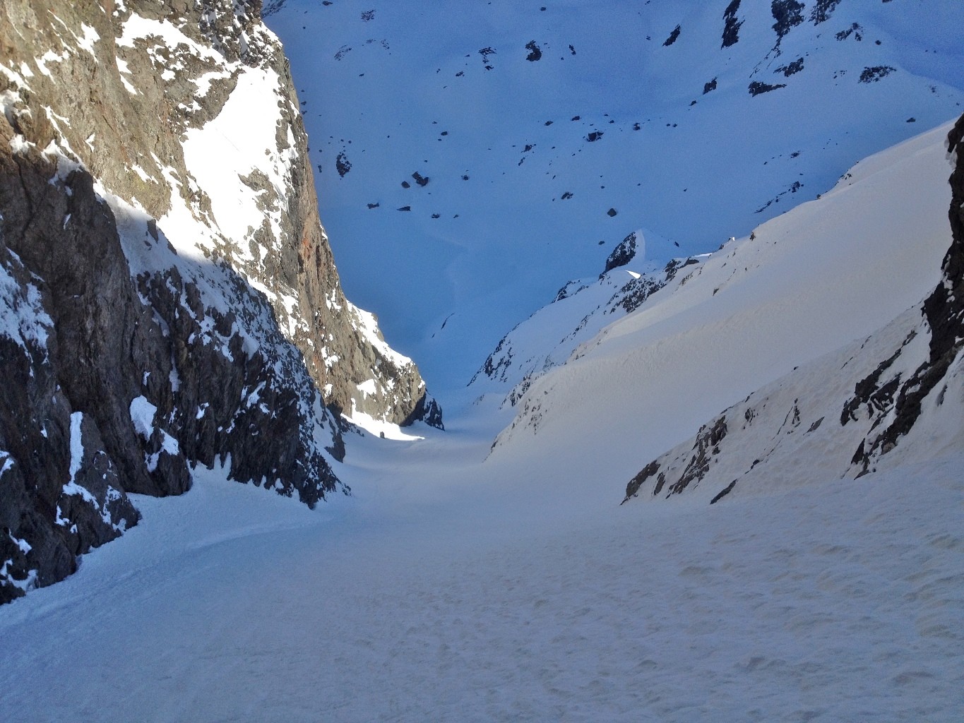 Couloir N du pic Couttet, excellent