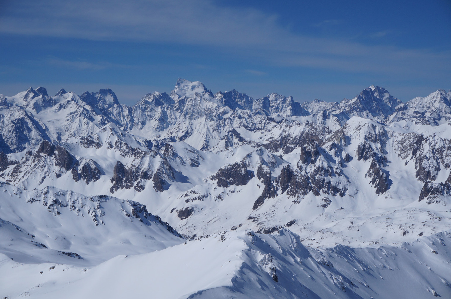 Au sommet, les Ecrins