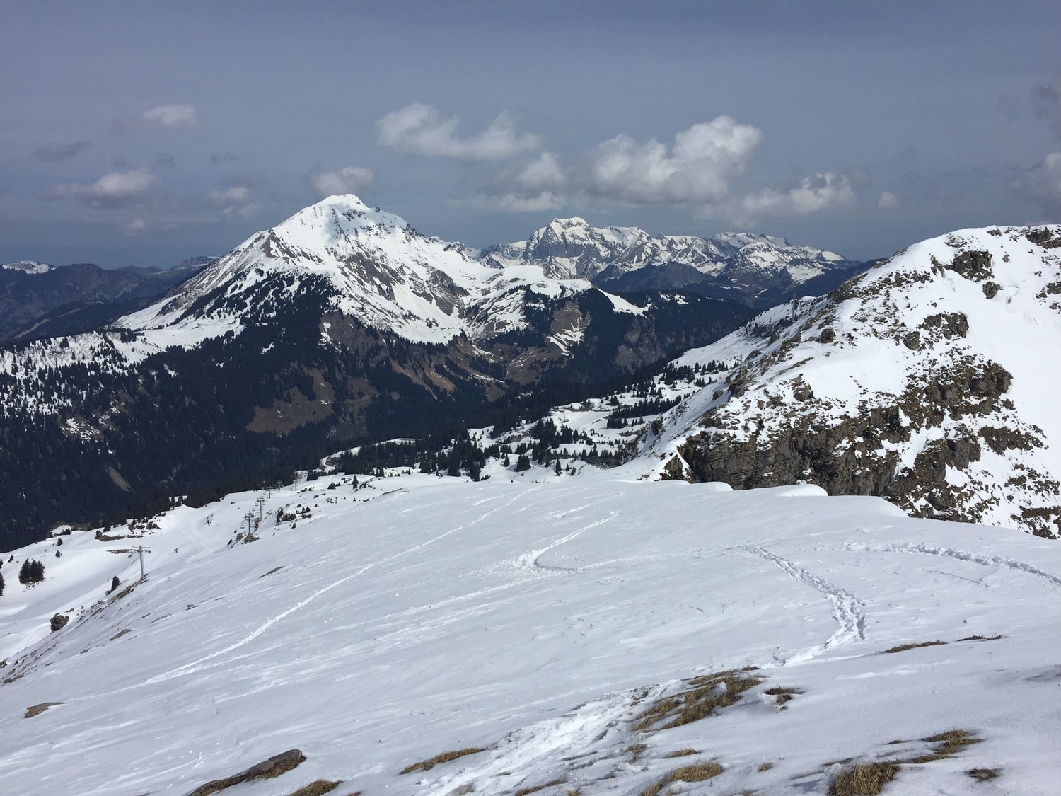 Depuis le sommet vue sur le dernier bout