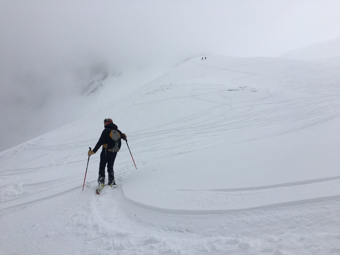 Ski sympa en amont du petit goulet rive gauche