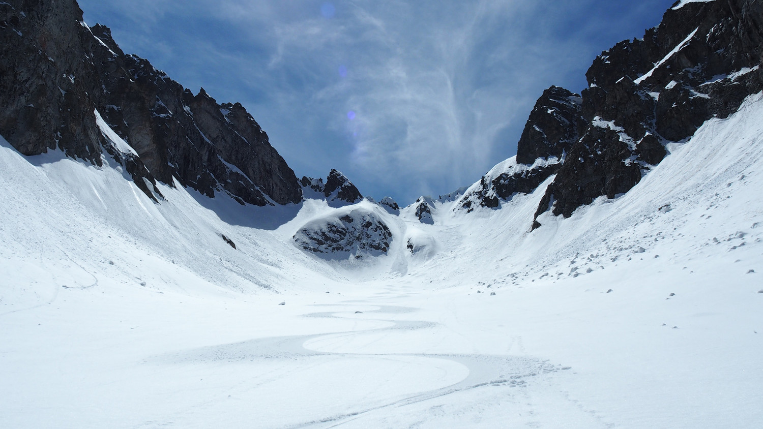 brêche de Couyéou Troubat versant Nord