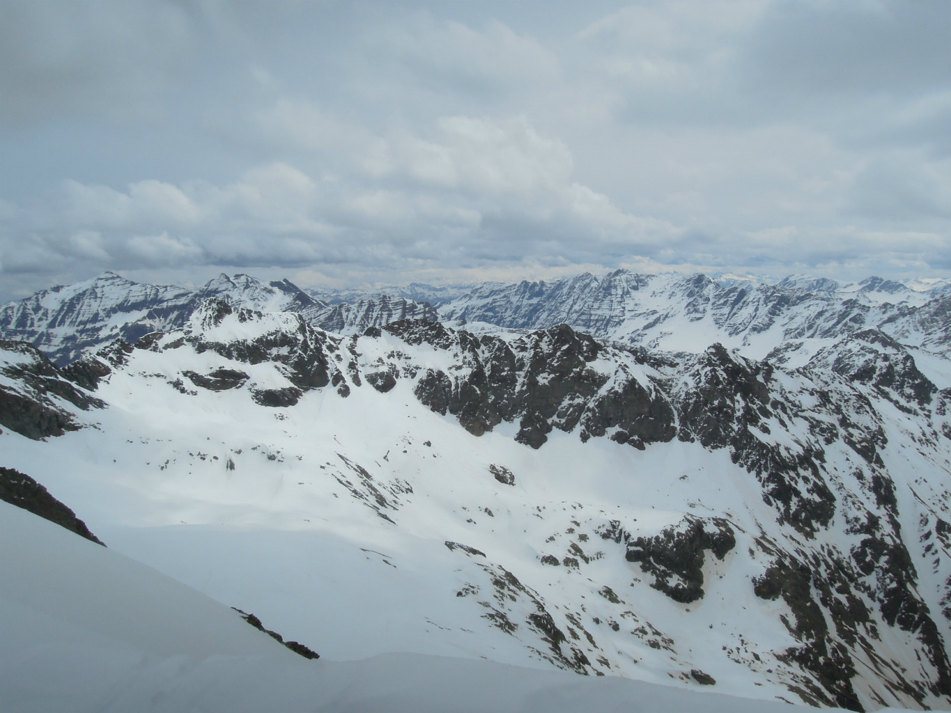 La vue vers le SE