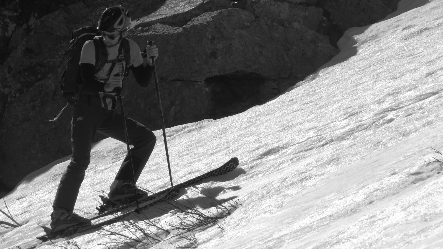 Yohann découvre le ski rando