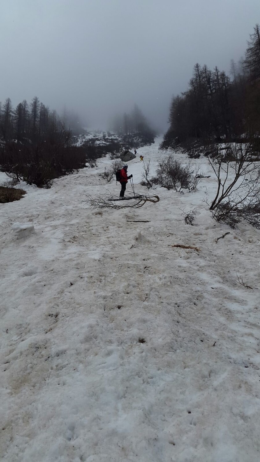 Verso la fine in discesa