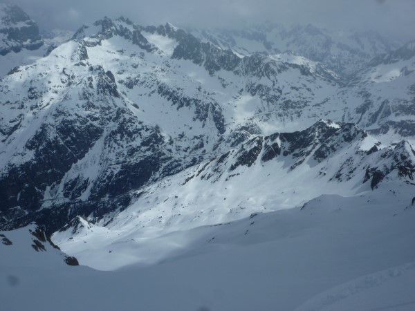 Vue descente face N