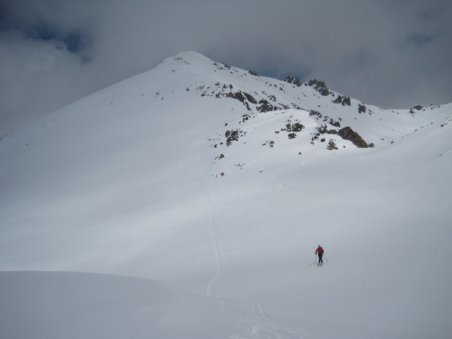 Discesa dalla cima del Surlej