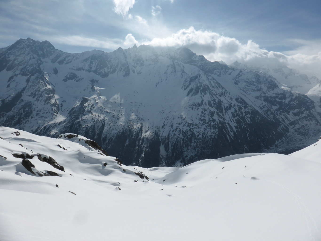 La combe au S de Plan Tsardon (autrefois la piste rouge)