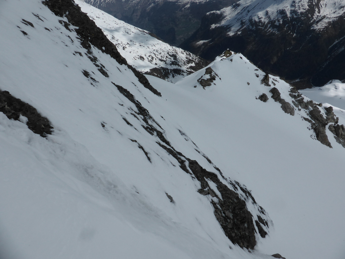 Dernier ressaut pour atteindre la selle 2900