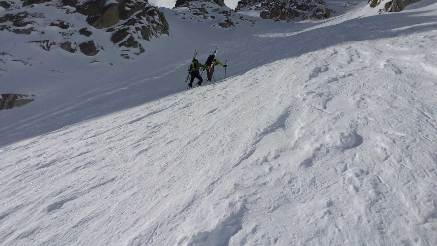 montée au premier couloir
