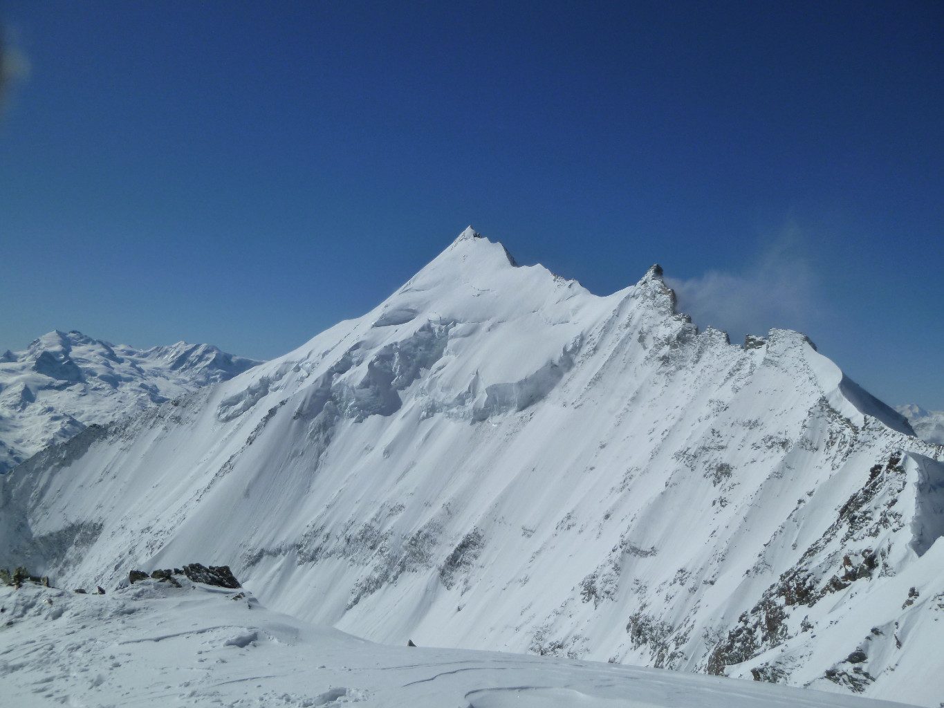 Weisshorn vu depuis le Bishorn - Camptocamp.org