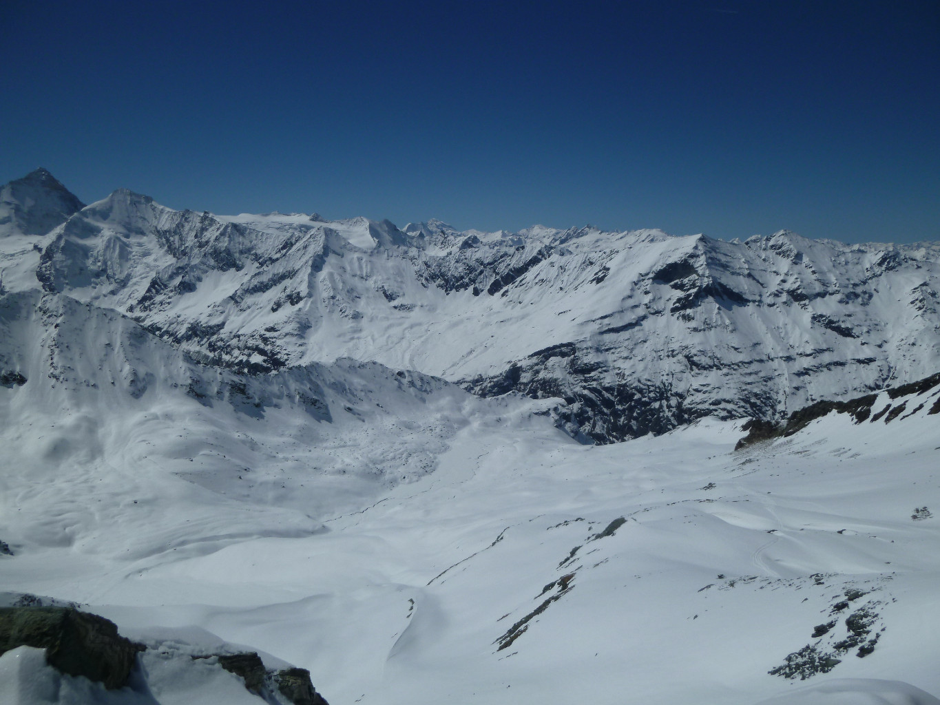 Vallon de descente sur Zinal depuis Tracuit
