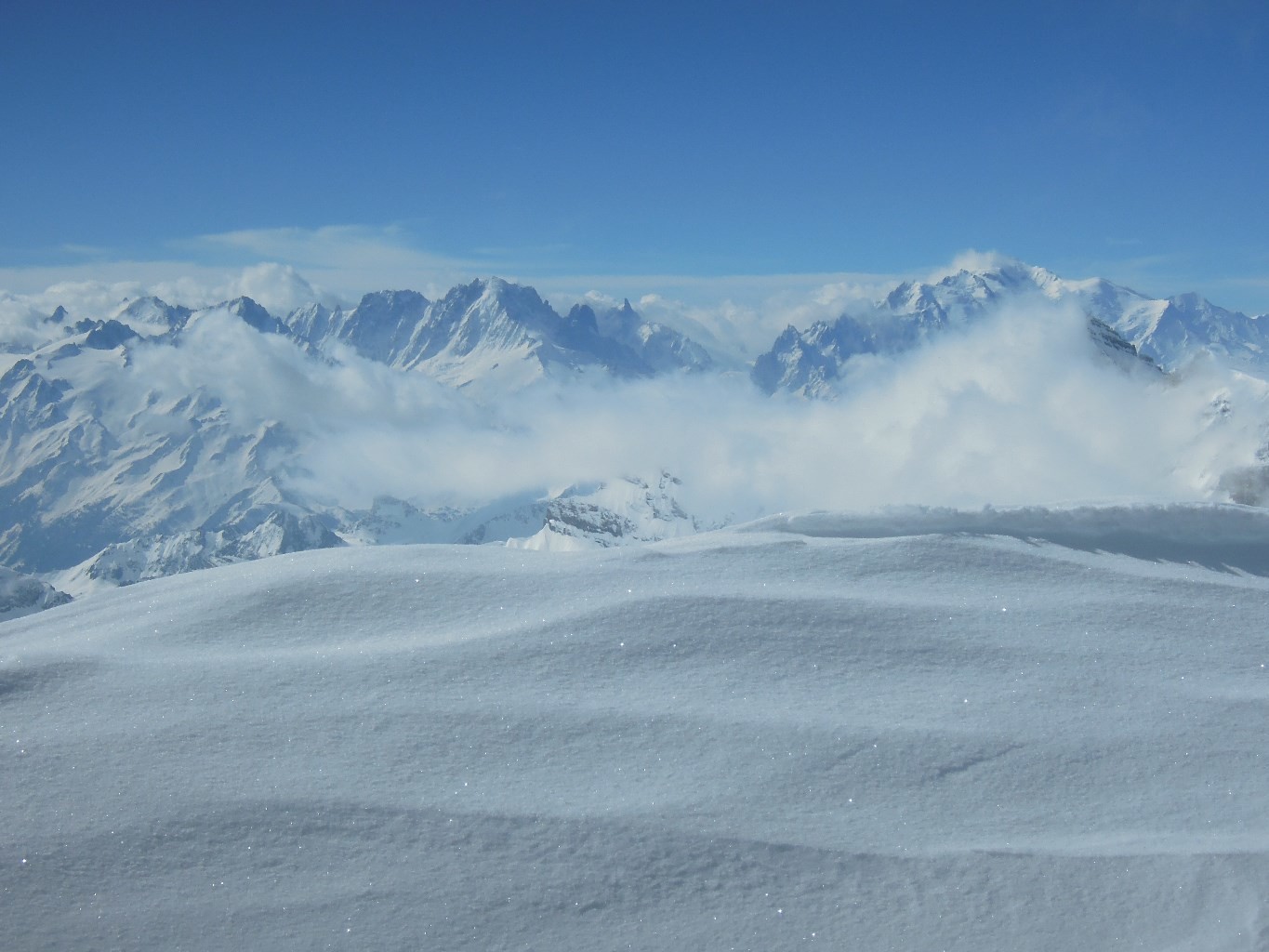 Blanc,verte, Argentière...